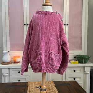 Little Girls Pink Sweater